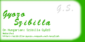 gyozo szibilla business card